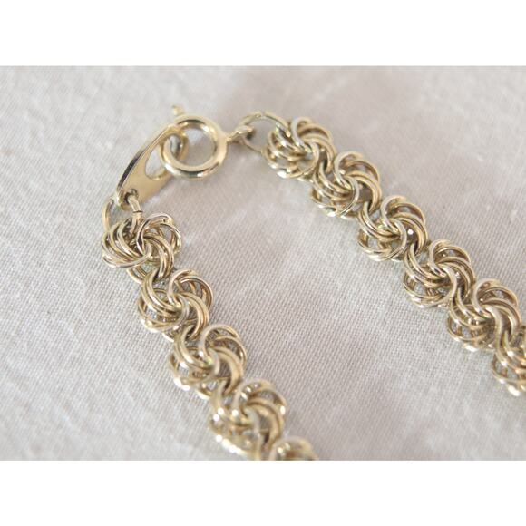 Gold Tone Intricate Chain Necklace - Picture 4 of 7